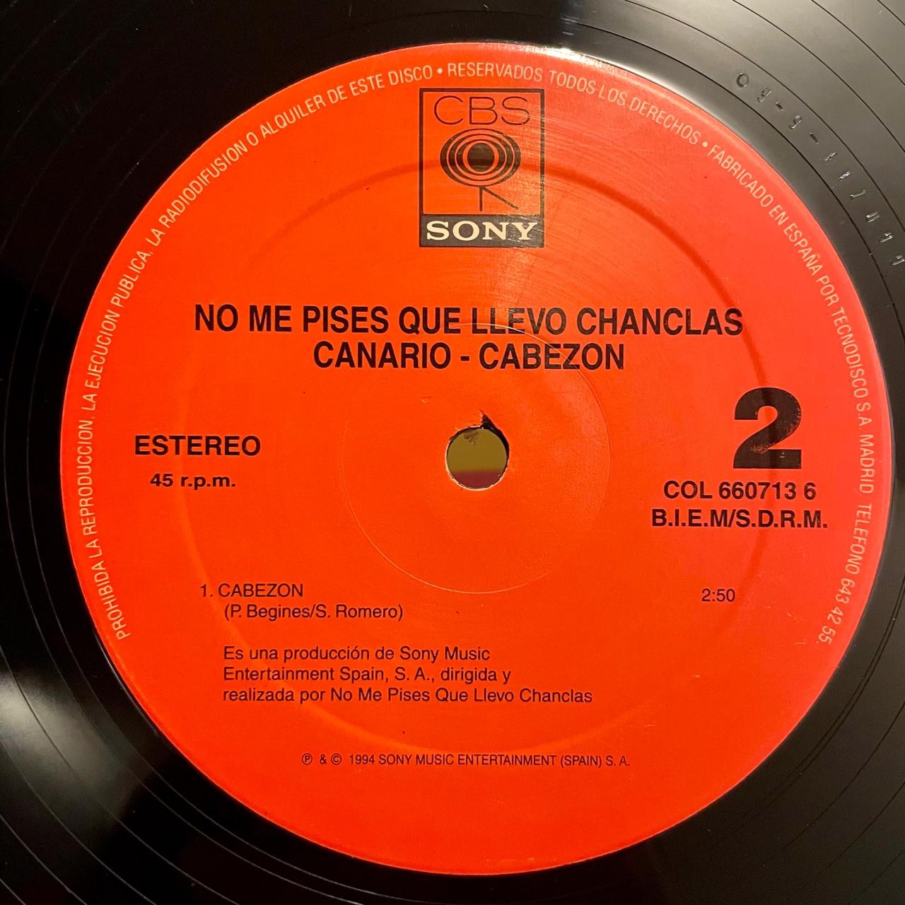 No Me Pises Que Llevo Chanclas – El Canario (EX, FUNDA VG+) BOX29