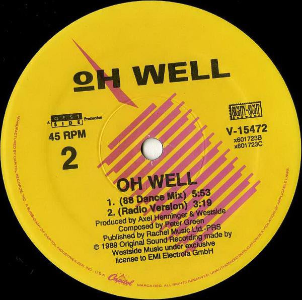 Oh Well – Oh Well (NUEVO, SELLADO DE ÉPOCA) BOX36