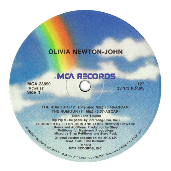 Olivia Newton-John – The Rumour (EX, FUNDA VG+) BOX24