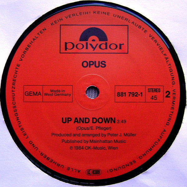 Opus – Live Is Life (NM, FUNDA EX) BOX36
