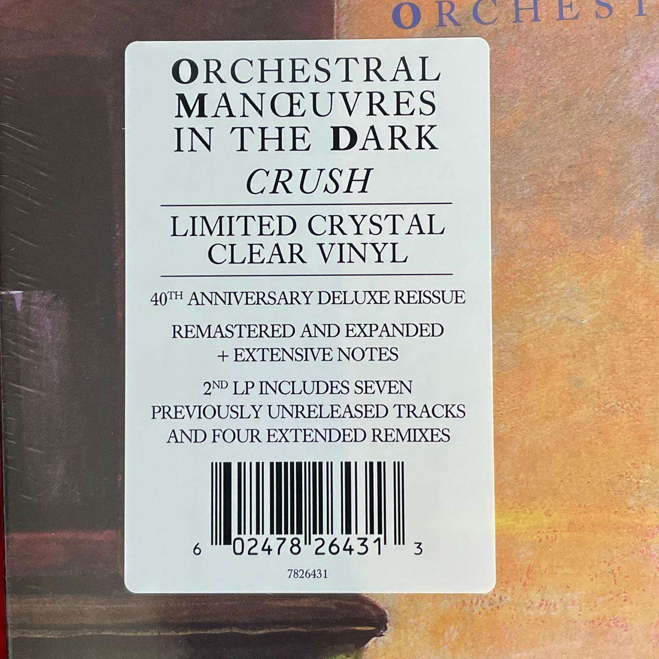 Orchestral Manœuvres In The Dar – Crush - 40th Anniversary - Deluxe Limited Edition / DISCO DOBLE (NUEVO, SELLADO) BOXV46