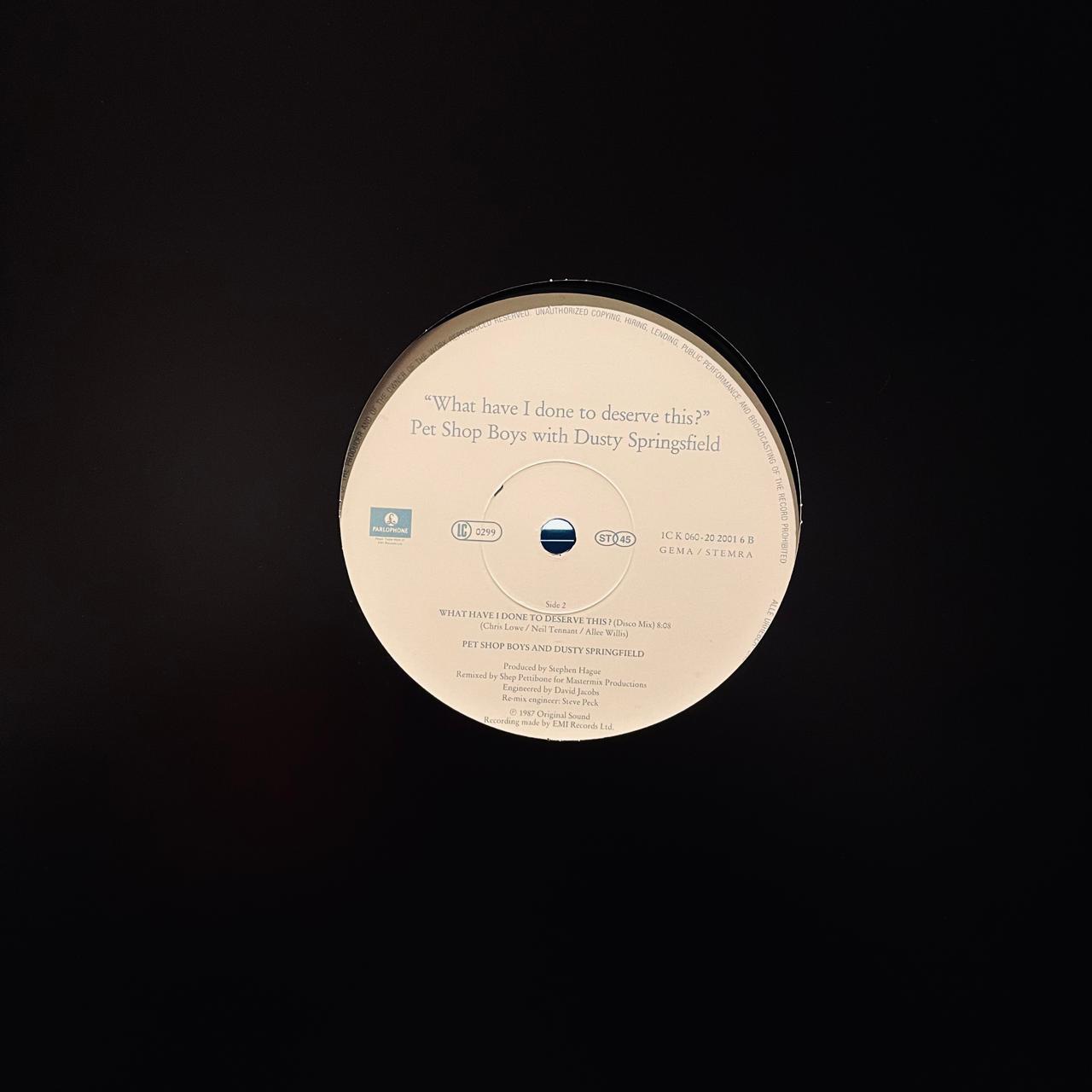 Pet Shop Boys With Dusty Springfield – What Have I Done To Deserve This? (NM, FUNDA GENERICA)