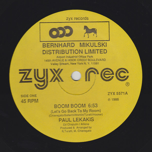 Paul Lekakis – Boom Boom (Let's Go Back To My Room) (NM, FUNDA VG+)