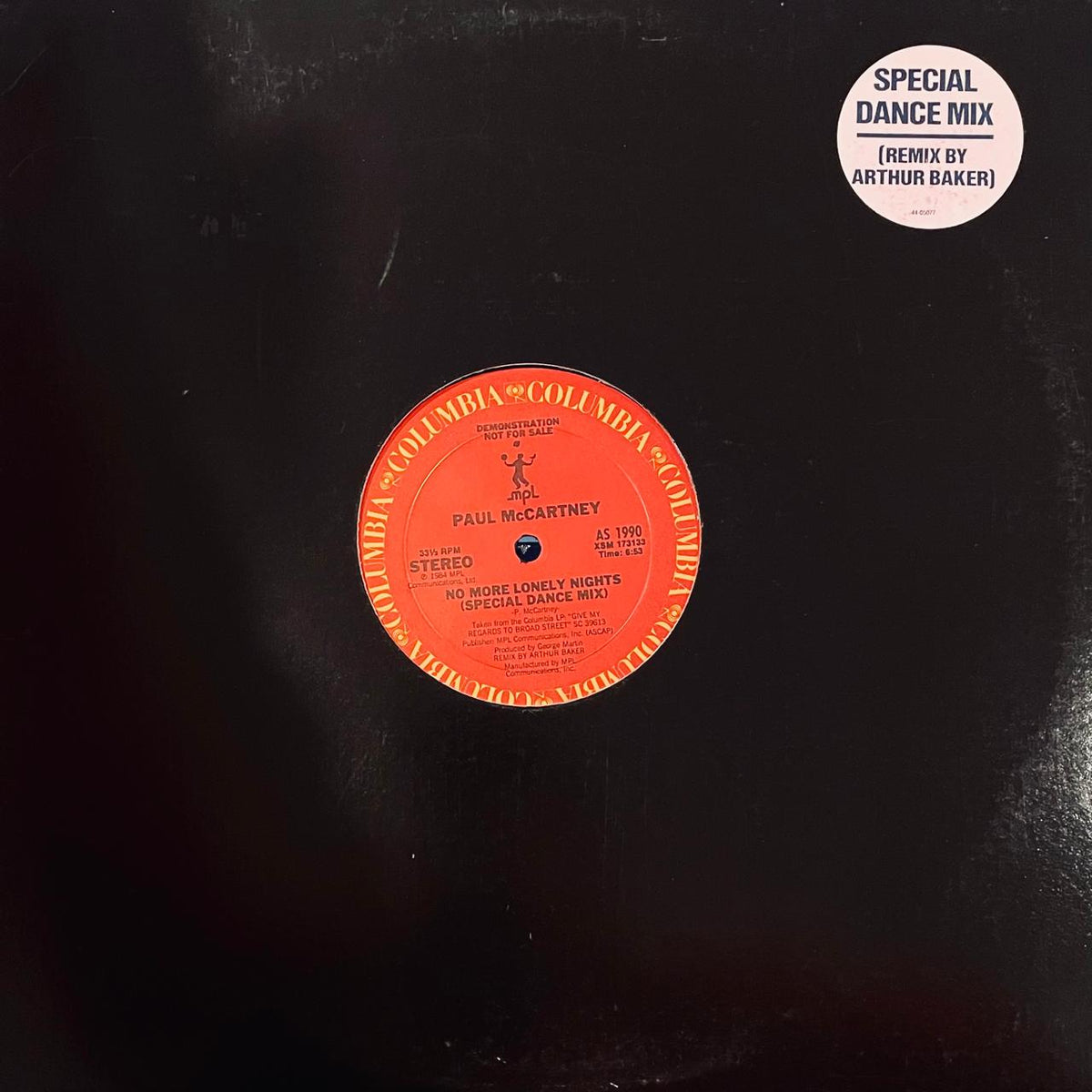 Paul McCartney – No More Lonely Nights (NM, FUNDA VG+) BOX24