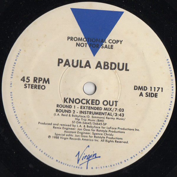 Paula Abdul – Knocked Out (NM, Funda Generic de Sello VG+) Box14