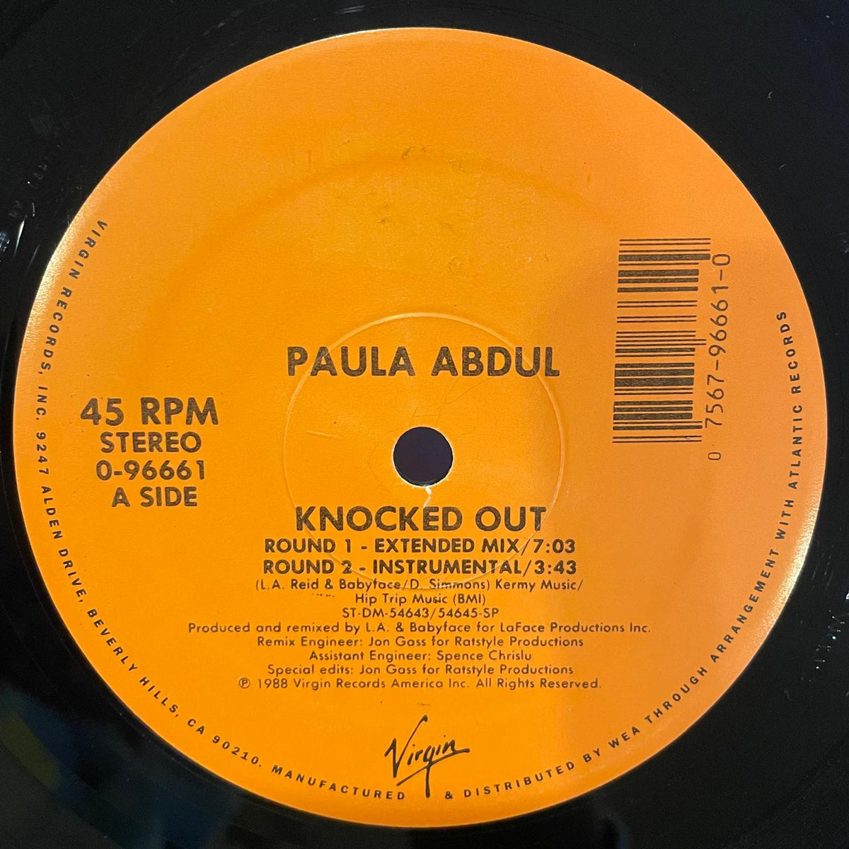 Paula Abdul – Knocked Out (EX, FUNDA VG+) BOX23