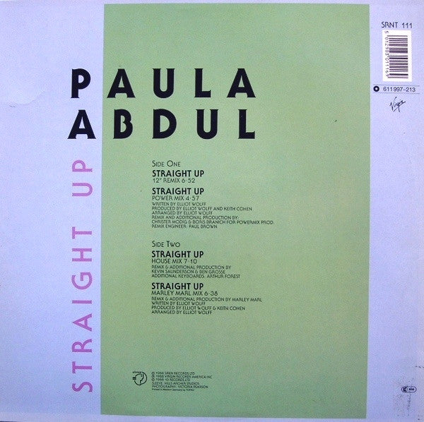 Paula Abdul – Straight Up (VG+)