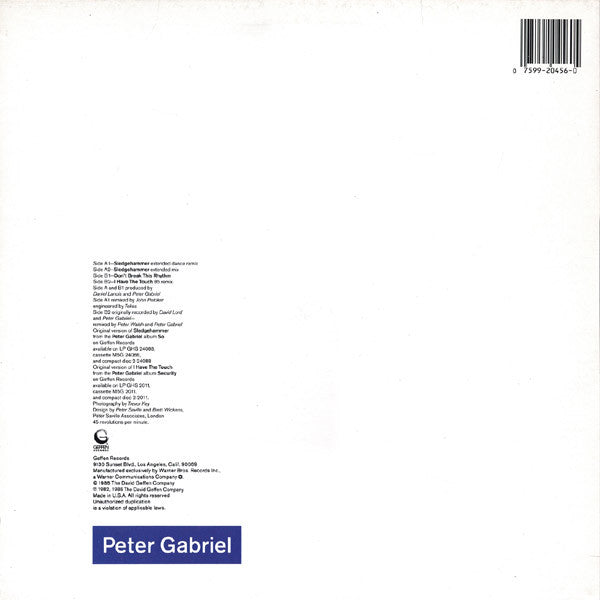 Peter Gabriel – Sledgehammer (NM, FUNDA VG+) BOX36