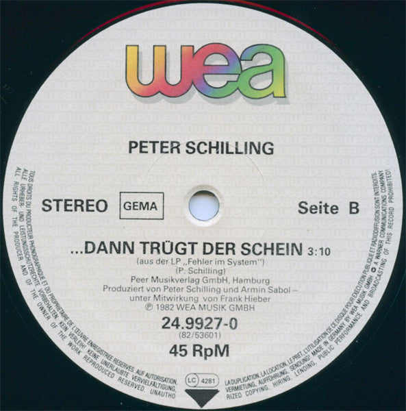Peter Schilling – Major Tom (Völlig Losgelöst) (NM, FUNDA VG+)