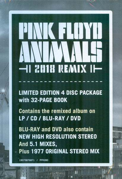 Pink Floyd – Animals (2018 Remix) / LP+CD+Blu-ray+DVD (NUEVO, SELLADO)