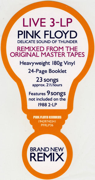 Pink Floyd – Delicate Sound Of Thunder / DISCO TRIPLE (NUEVO, SELLADO) BOXV39