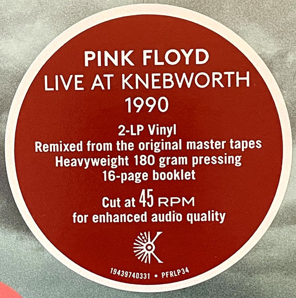 Pink Floyd – Live At Knebworth 1990 / DISCO DOBLE (NUEVO, SELLADO) BOXV52