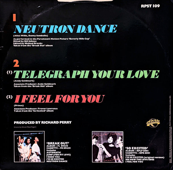 Pointer Sisters – Neutron Dance (NM, FUNDA VG+)