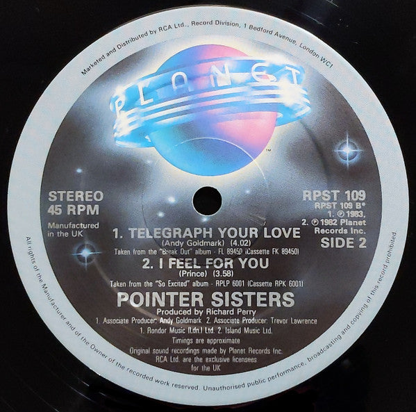 Pointer Sisters – Neutron Dance (NM, FUNDA VG+)