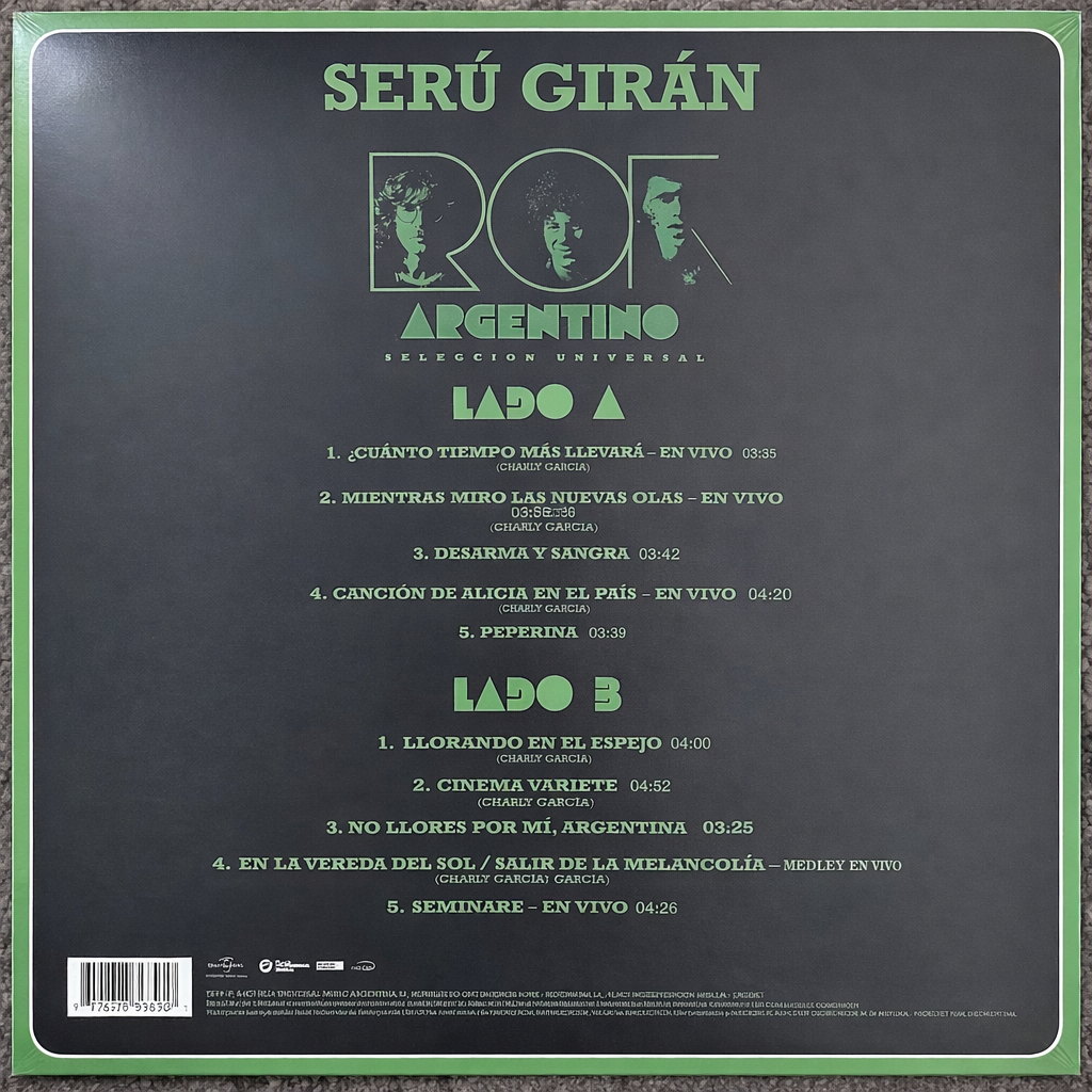 Serú Girán – Rock Argentino/ Selección Universal (NUEVO, SELLADO) BOXV5