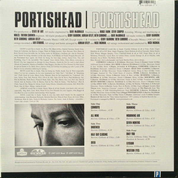 Portishead – Portishead / DISCO DOBLE (NUEVO, SELLADO) BOXV33
