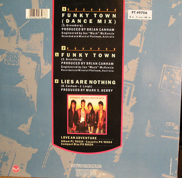 Pseudo Echo – Funky Town (EX, FUNDA VG+) BOX29