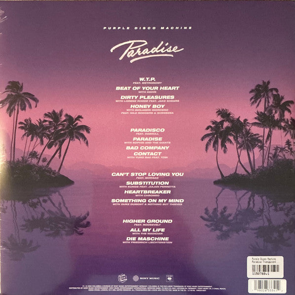 Purple Disco Machine – Paradise / DISCO DOBLE (NUEVO, SELLADO)