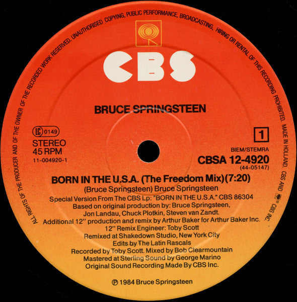 Bruce Springsteen – Born In The U.S.A. (NM) BOX29