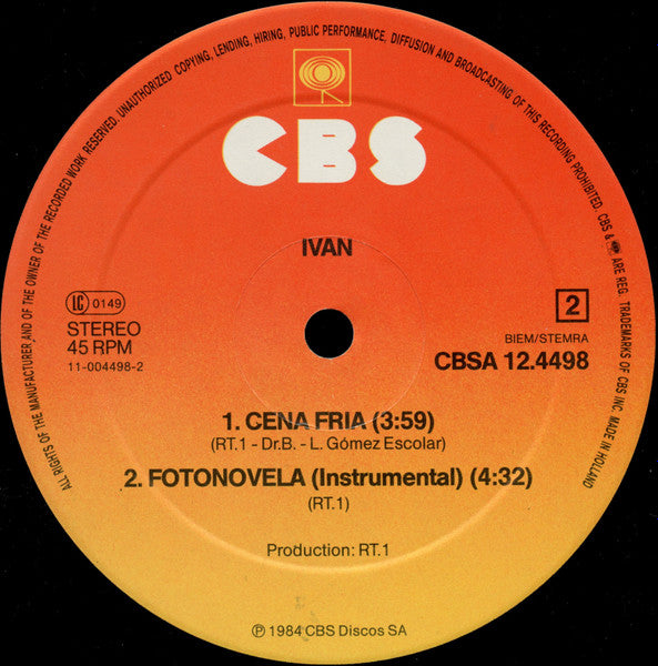 Ivan – Fotonovela (Chapter II) (NM, FUNDA VG+) BOX22