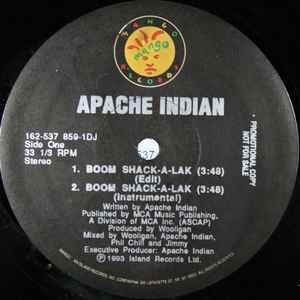 Apache Indian ‎– Boom Shack-A-Lak (EX, FUNDA GENÉRICA DE SELLO) BOX6