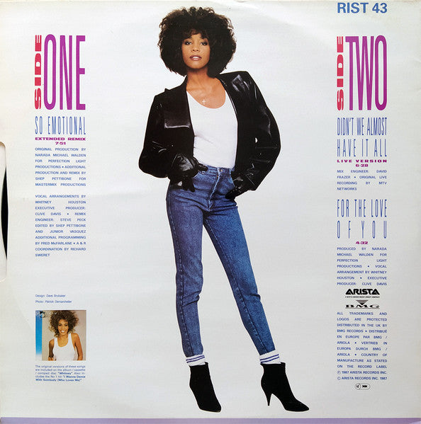 Whitney – So Emotional (Extended Remix) (VG+) BOX14