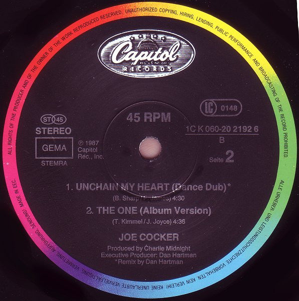 Joe Cocker – Unchain My Heart (Special Dance Mix) (NM, FUNDA EX) BOX18