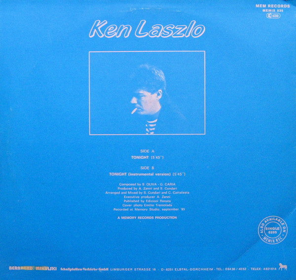 Ken Laszlo – Tonight (NM, FUNDA VG+) BOX18