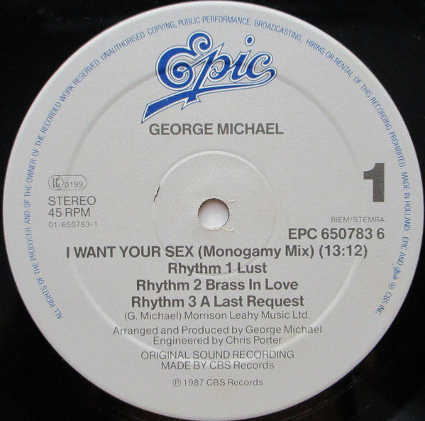 George Michael – I Want Your Sex (NM, FUNDA VG+) BOX27