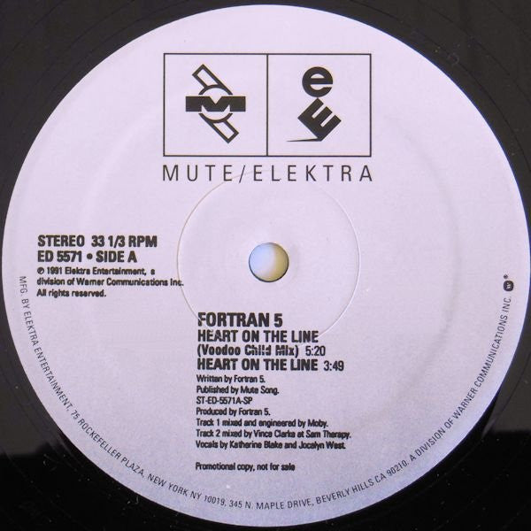 Fortran 5 – Heart On The Line (NM, FUNDA GENÉRICA PROMO) BOX E1