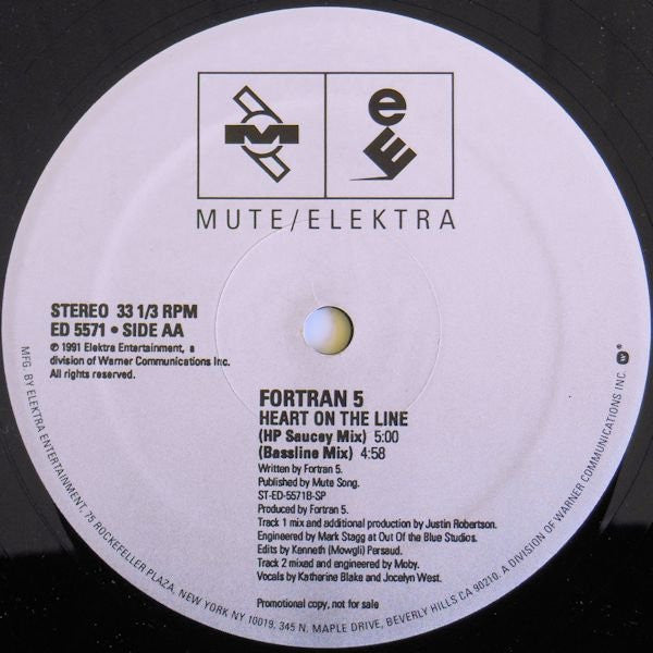 Fortran 5 – Heart On The Line (NM, FUNDA GENÉRICA PROMO) BOX E1