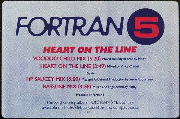 Fortran 5 – Heart On The Line (NM, FUNDA GENÉRICA PROMO) BOX E1