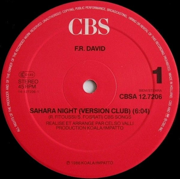 F.R. David – Sahara Night (NM) BOX8
