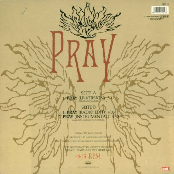 MC Hammer – Pray (NM. FUNDA EX) BOX16