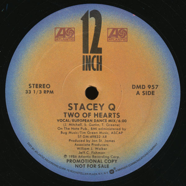 Stacey Q – Two Of Hearts (EX, pequeña pegatina en galleta) BOX3