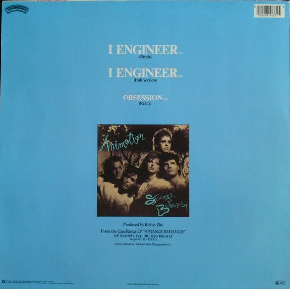Animotion – I Engineer, Incluye Obsession- Remix (NM, FUNDA VG+) BOX24