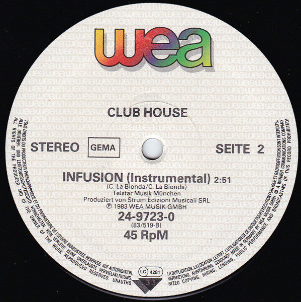 Club House – Do It Again Meets Billie Jean (Special Dance Mix) (VG+) BOX5