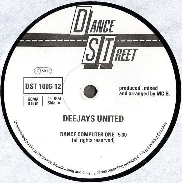Deejays United – Dance Computer One (NM) BOX2