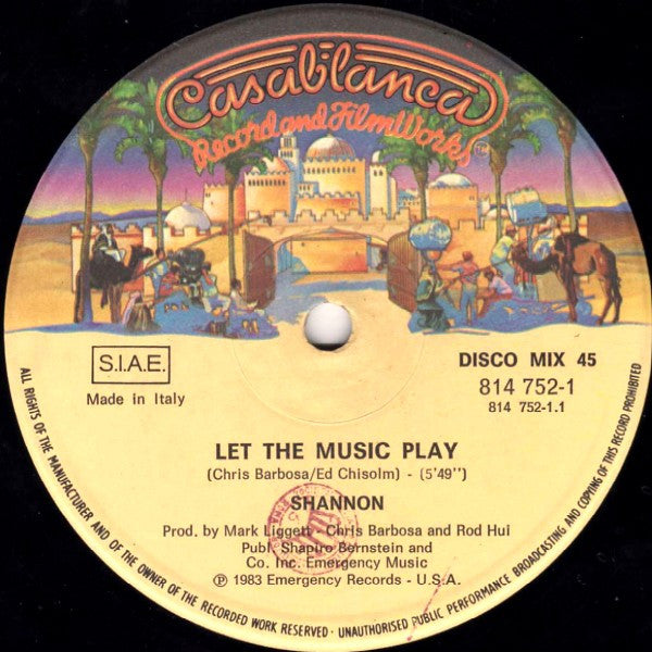 Shannon – Let The Music Play (NM, FUNDA GENÉRICA) BOX18