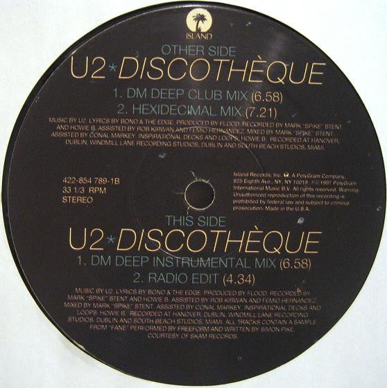 U2 – Discothèque (MINT, SELLADO DE ÉPOCA) BOX21