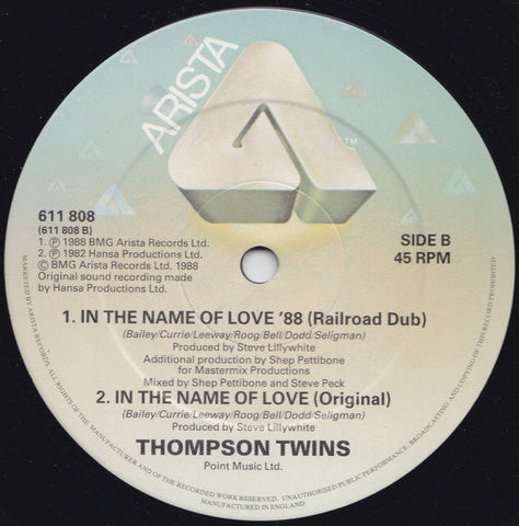 Thompson Twins – In The Name Of Love '88 (NM) BOX16