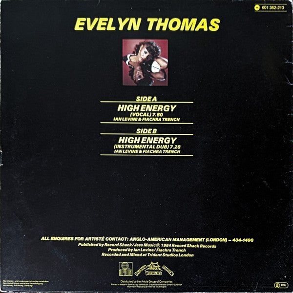 Evelyn Thomas – High Energy (VG+) Box29