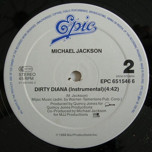 Michael Jackson – Dirty Diana (VG+) BOX12