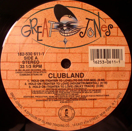 Clubland – Hold On (Tighter To Love) (NM) BOX18