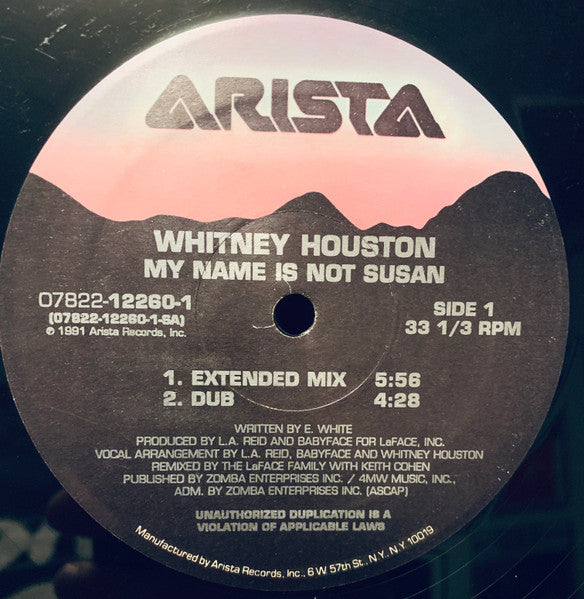 Whitney Houston – My Name Is Not Susan (NM) BOX1