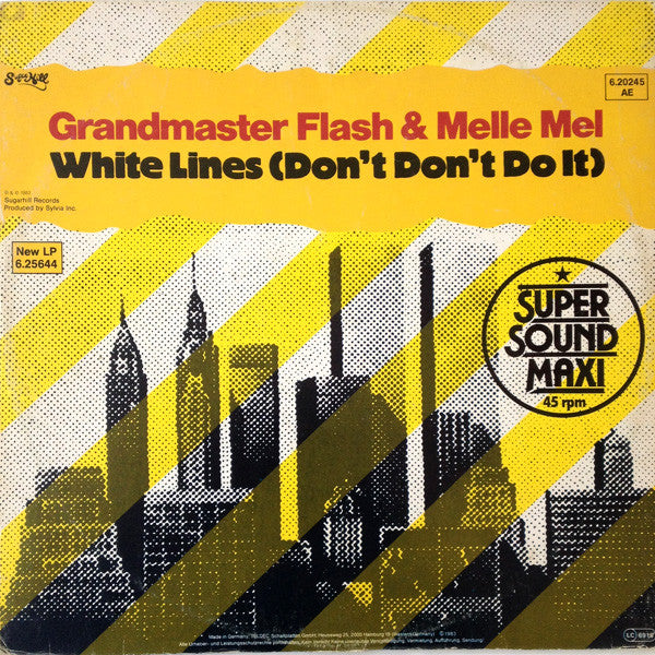 Grandmaster Flash & Melle Mel – White Lines (Don't Don't Do It) (VG+) BOX13