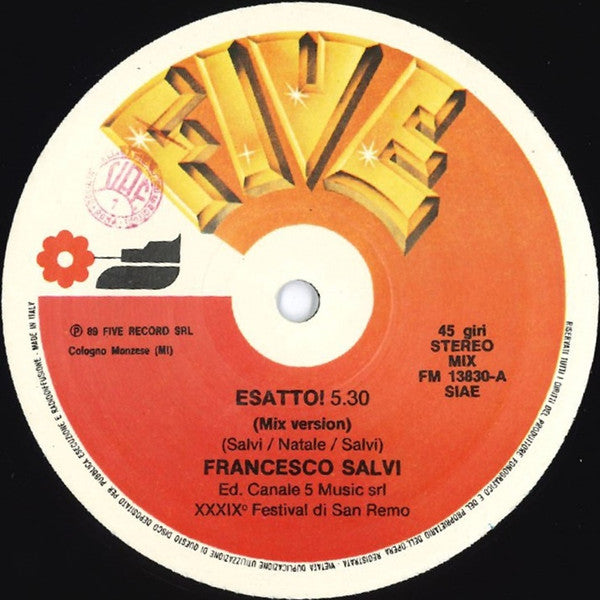 Francesco Salvi – Esatto! (Mix Version) (NM, FUNDA VG+ RINGWEAR) BOX27