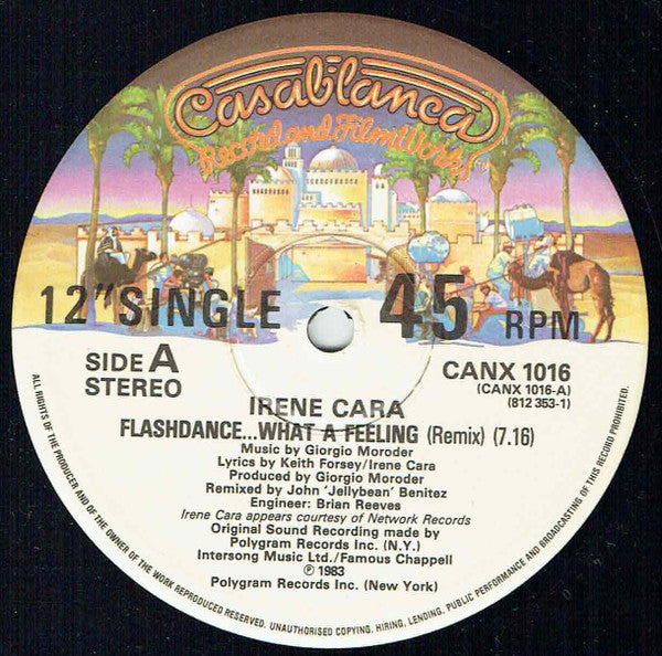 Irene Cara – Flashdance... What A Feeling (Remix) FUNDA GENÉRICA (VG+) BOX16