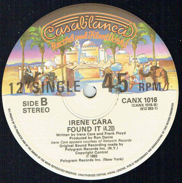 Irene Cara – Flashdance... What A Feeling (Remix) FUNDA GENÉRICA (VG+) BOX16