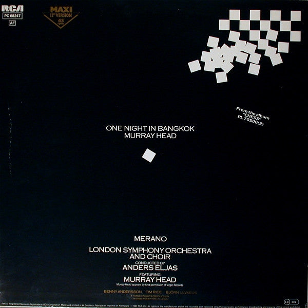 Murray Head – One Night In Bangkok (EX, FUNDA VG+) BOX26